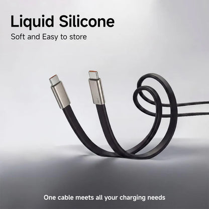 UNIDOCK 240W Fast Charging USB-C Cable with Stand, 90° Angle Braided Type-C Cable, Ultra Durable, Universal Compatible