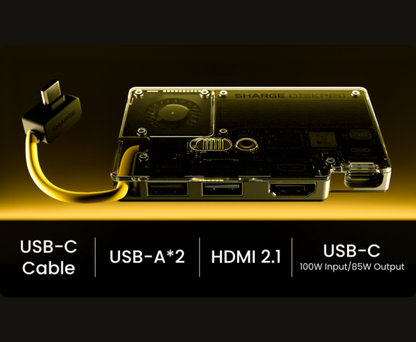 Disk Pro | 4-ports Hub丨Ice-storm Cooler丨Max 4TB丨10Gbps丨MagSafe Compatible丨HDMI 2.1丨Built-in Cable